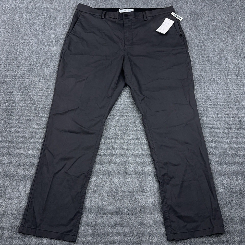 NEW Old Navy Ultimate Tech Slim Pants Mens 38x30 Built-In Flex Panther Gray READ